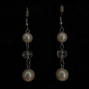 Pearl and Gem Drop Earrings